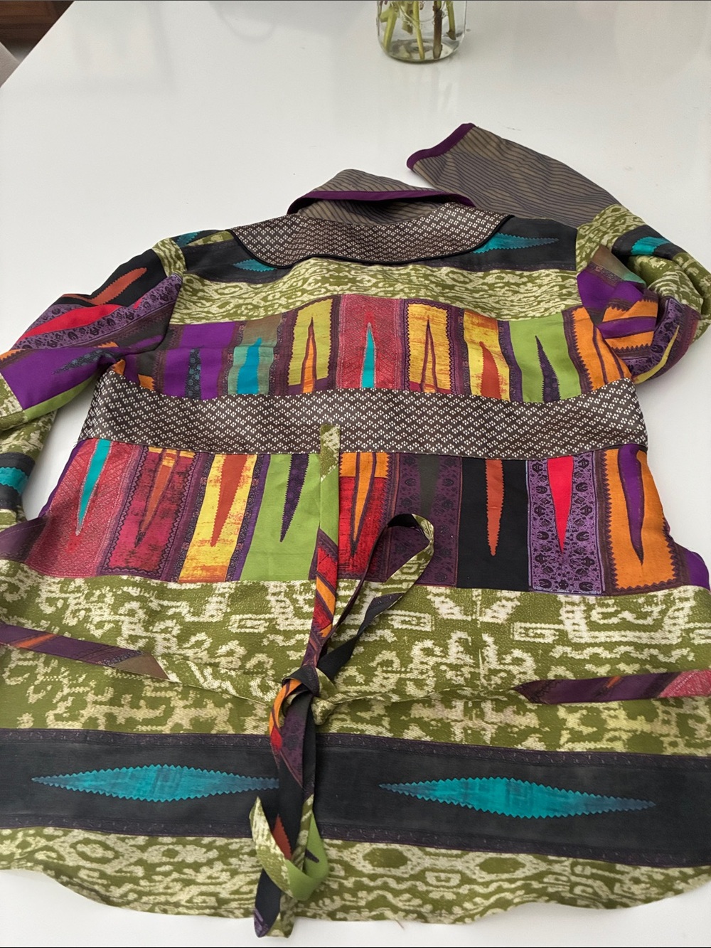 ETRO Colorful Patterned Kimono Blouse or Jacket SIZE 40 Made in Italy - Picture 9 of 9